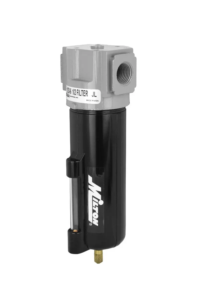 1/2″ NPT Micro Filter with Metal Bowl, Site Glass & Overnight Drain (9 oz Capacity)
