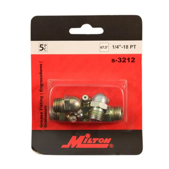 1/4″ – 18 Short 65° Angled Grease Zerk