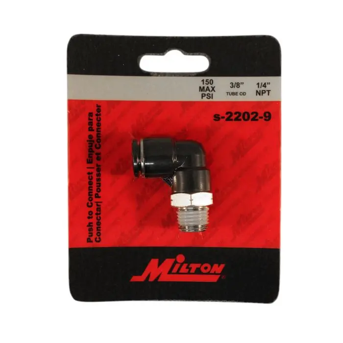 1/4-Inch Male NPT to 3/8-Inch OD Push-to-Connect Swivel Elbow Fitting