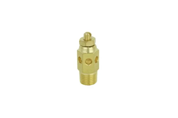 1/4″ MNPT Speed-Control Exhaust Muffler – 40-Micron Sintered Bronze Silencer for Noise & Air Diffusion