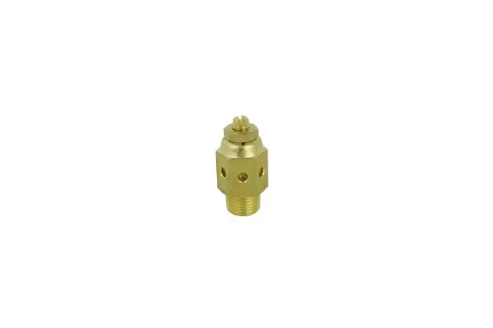 1/8″ MNPT Speed-Control Exhaust Muffler – Compact 40-Micron Sintered Bronze Silencer