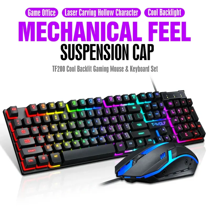 104-Key RGB Mechanical Gaming Keyboard and Mouse Combo