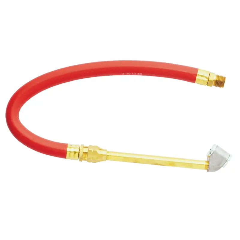 12-Inch Bayonet-Style Hose Whip Replacement with Dual Air Chuck Head
