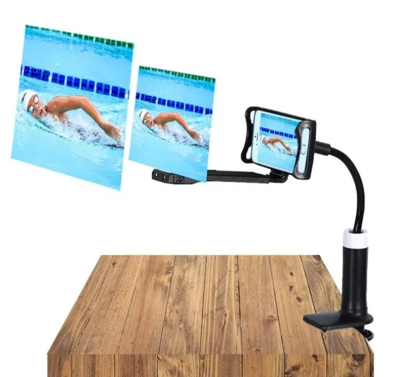 12-Inch Portable Phone Projector Magnifier – Foldable Stand & HD Viewing