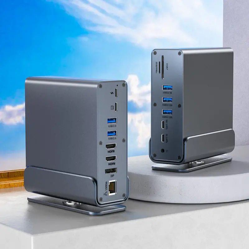 15-in-1 USB-C Docking Station for Dual or Triple Monitor Setups