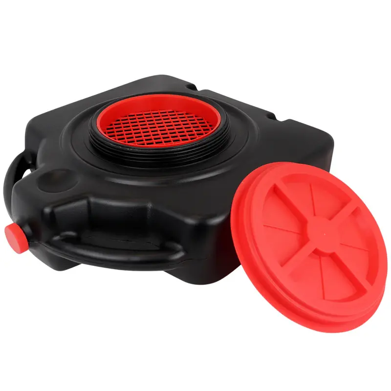 15-Quart Heavy-Duty Drain Pan with Built-In Filter Screen – Engine Oil and Fluid Collection Tray