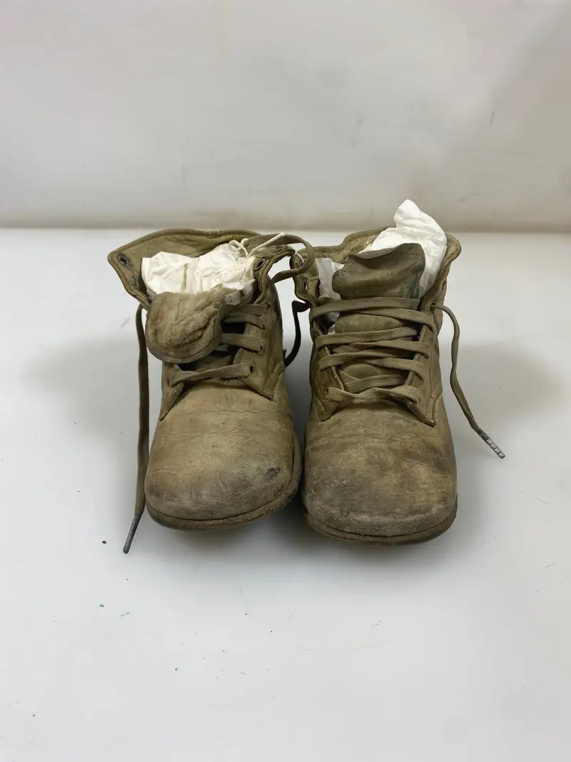1927 Tan Leather Lace-Up Children’s Sneakers – Early Casual Footwear