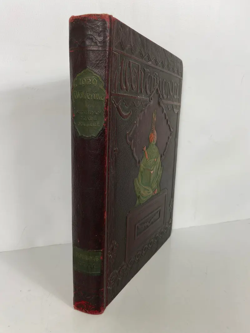 1929 Michigan State College Yearbook: ‘The Wolverine’ – Hardcover Edition