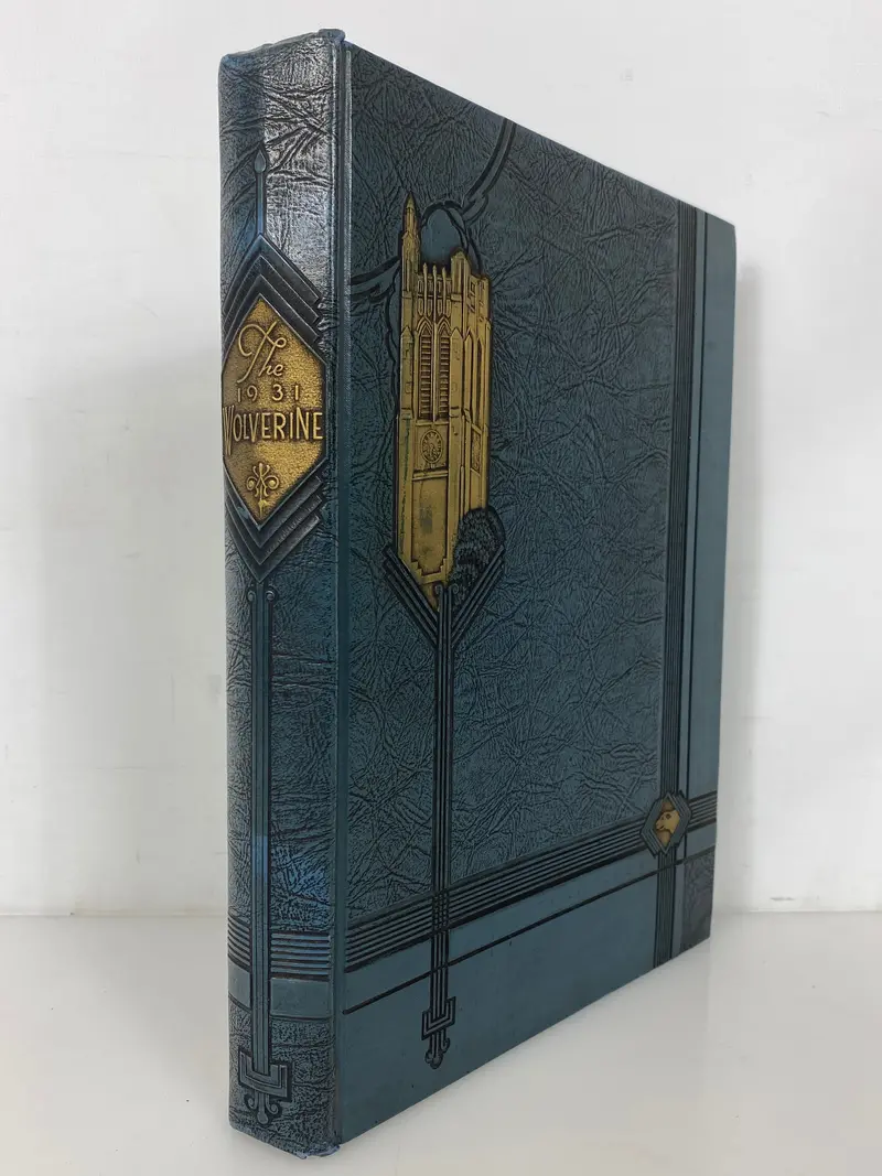 1931 Michigan State College Yearbook (‘The Wolverine’) – Vintage Hardcover