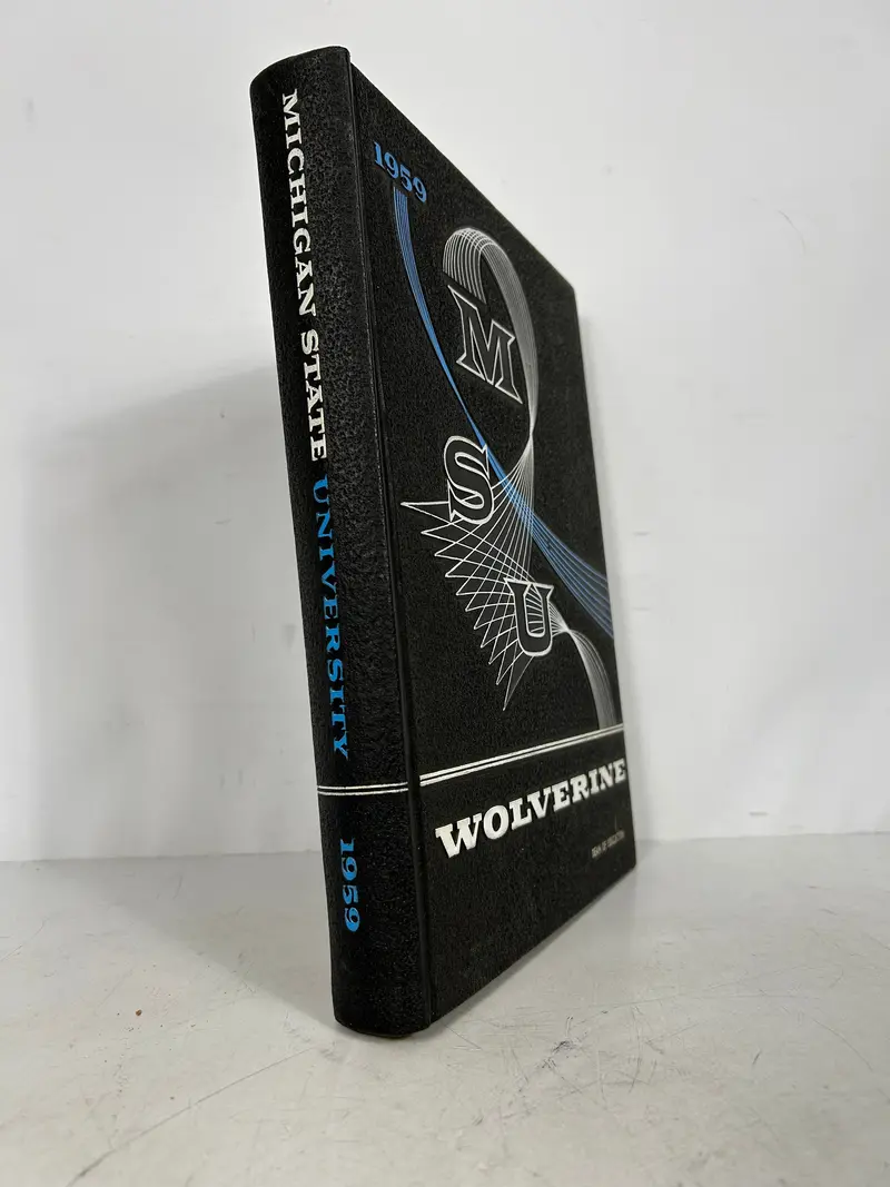 1959 Wolverine Yearbook – Michigan State University Hardcover Edition