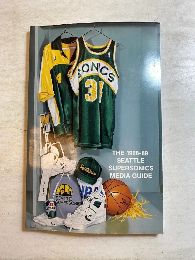 1988–89 Seattle SuperSonics Official Team Media Guide