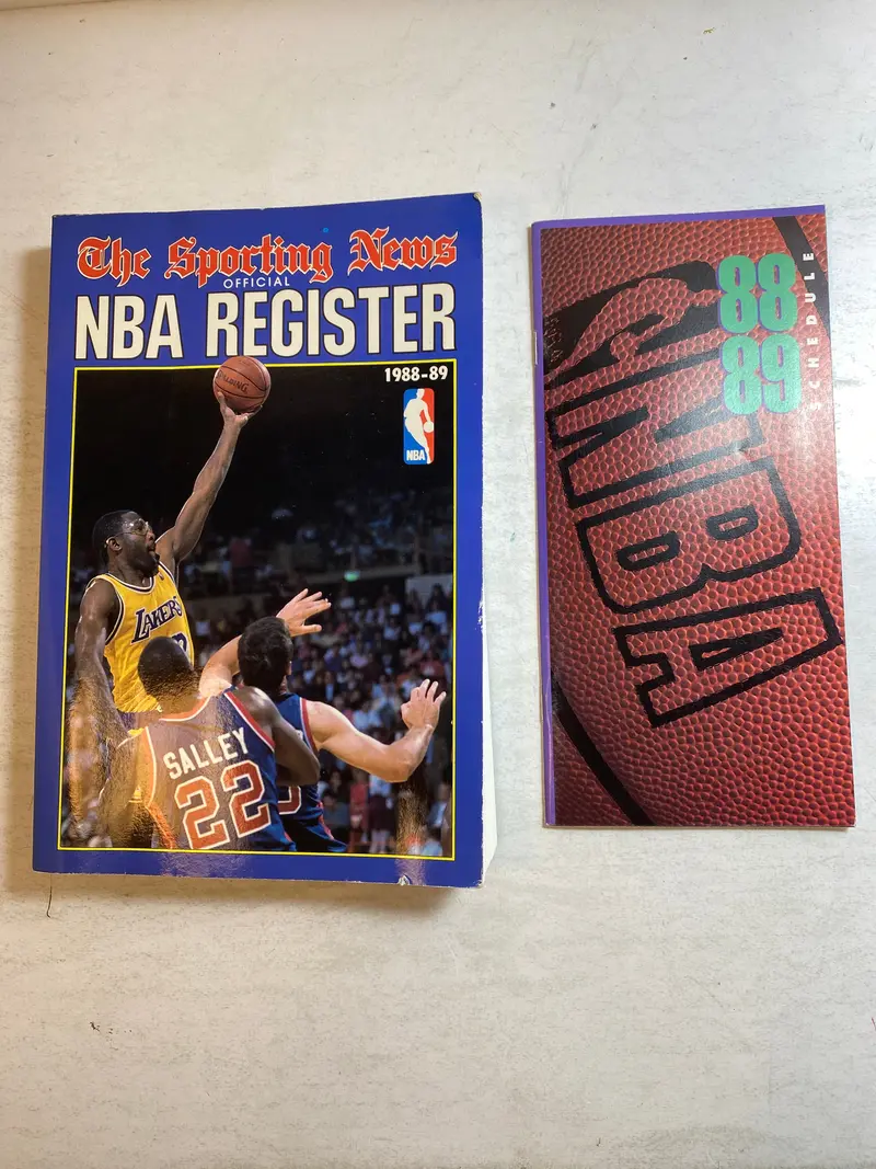 1988–89 Sporting News NBA Annual Register & Season Schedule