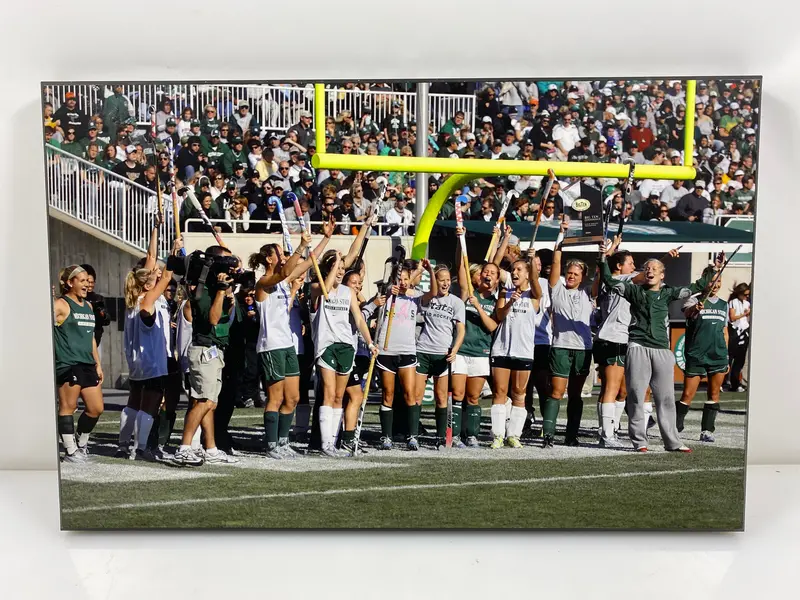 2009 MSU BIG Ten Field Hockey Title Recognition — Football Game Tribute Plaque (Small)