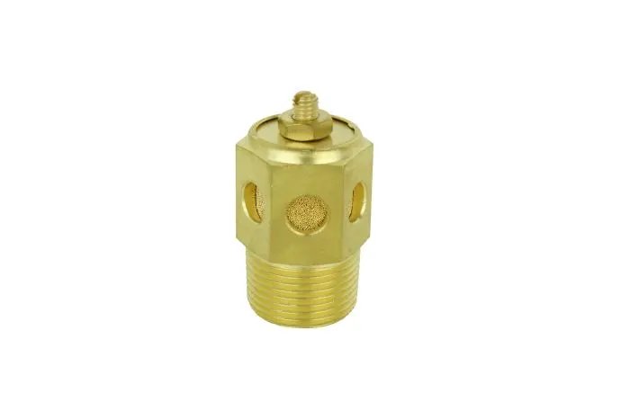 3/4″ MNPT Speed-Control Exhaust Muffler – 40-Micron Sintered Bronze Air Diffuser and Sound Dampener