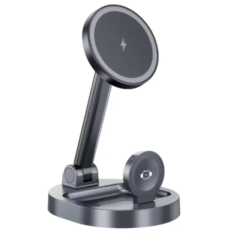3-in-1 Foldable Magnetic Wireless Charger for iPhone, AirPods & Apple Watch