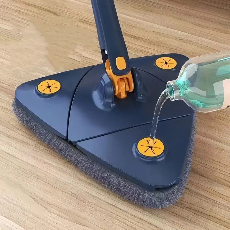 360° Rotating Self-Draining Cleaning Mop with 3 Reusable Pads