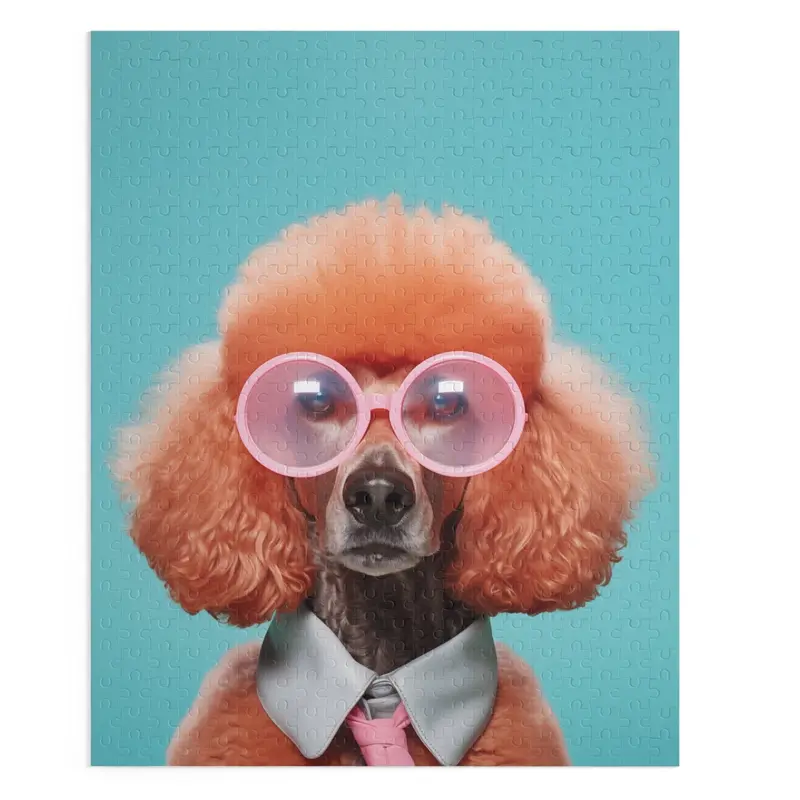 500-Piece ‘Cool Dog in Shades’ Jigsaw Puzzle