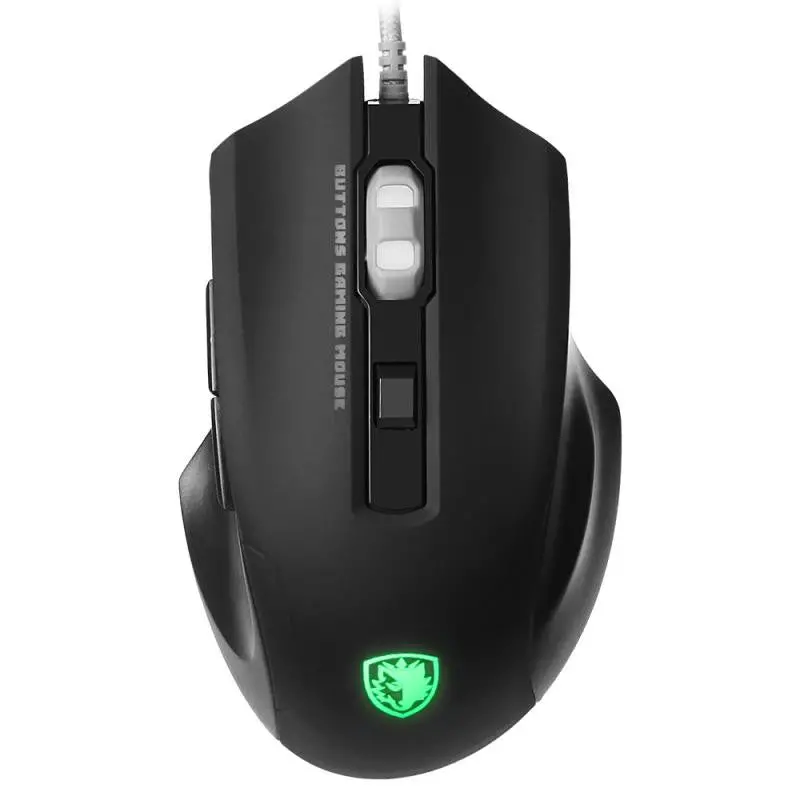 6-Button Wired Gaming Mouse with 2500 DPI & LED Lighting