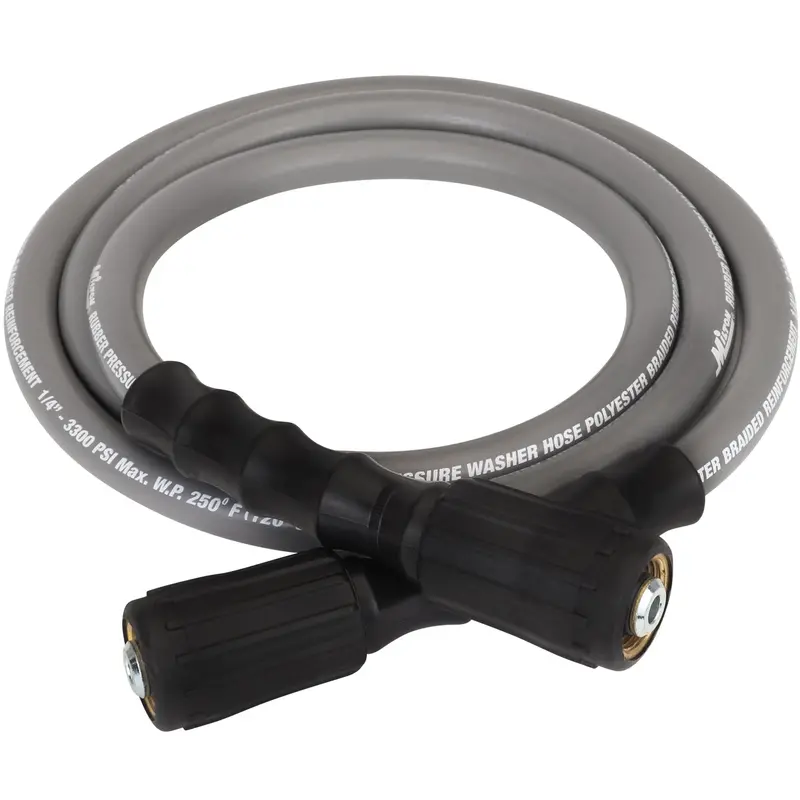 6-Foot Poly-Braided Pressure Washer Hose – M22 Connections, Ideal for Tight Spaces