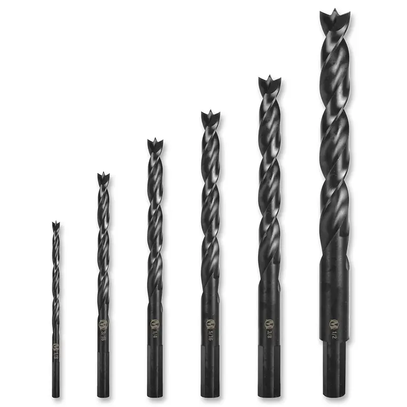 6-Piece X29 Brad Point Drill Bit Set – Precision Wood Boring