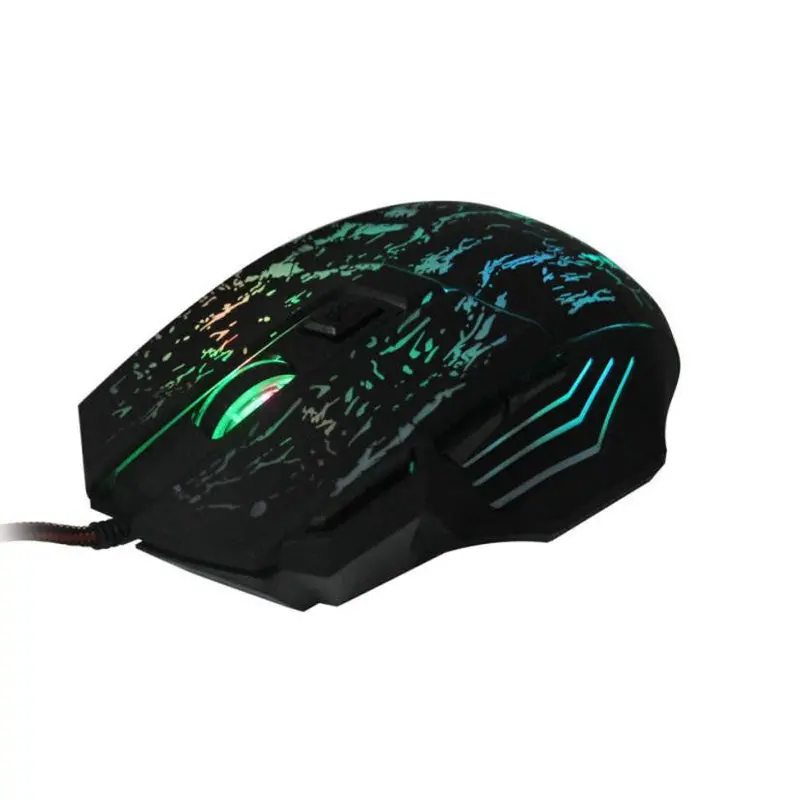 7-Button RGB LED Wired Gaming Mouse with Adjustable DPI