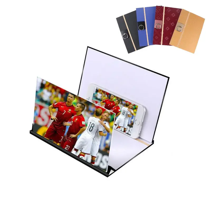 8-Inch Foldable Smartphone Screen Magnifier with Protective Carry Case