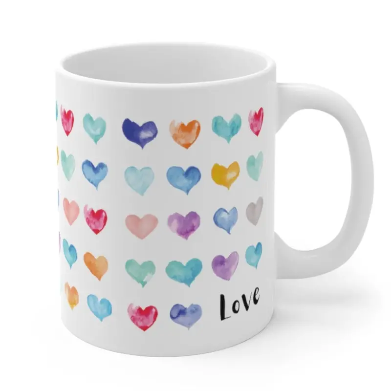 A Million Hearts Inspirational Ceramic Mug