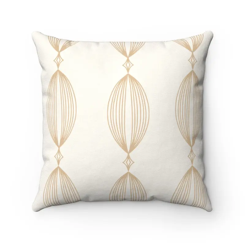 Abstract Circle Pattern Pillow – Four Standard Sizes