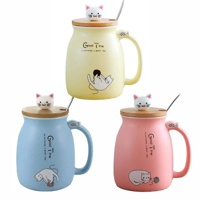 Adorable Ceramic Cat-Themed Coffee Mug – Dishwasher Safe