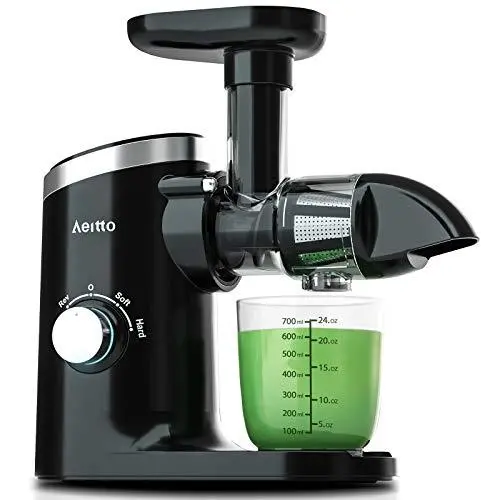 Aeitto Slow Masticating Juicer – Dual-Speed Cold Press Extractor with Reverse Function, Ultra-Quiet Motor & Dishwasher-Safe Parts