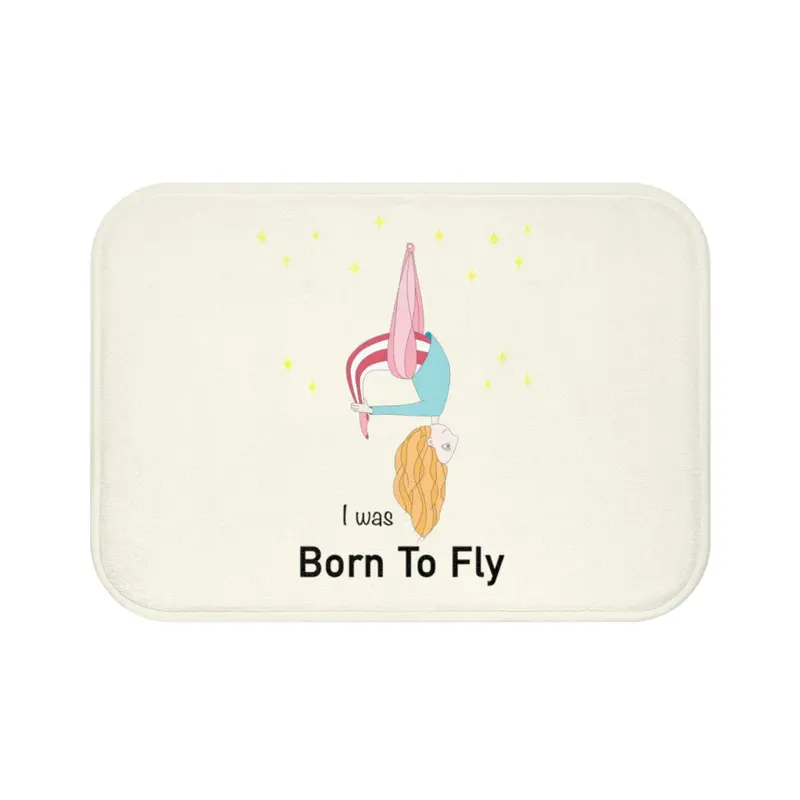 Aerial Yoga Inspired Plush Bath Mat