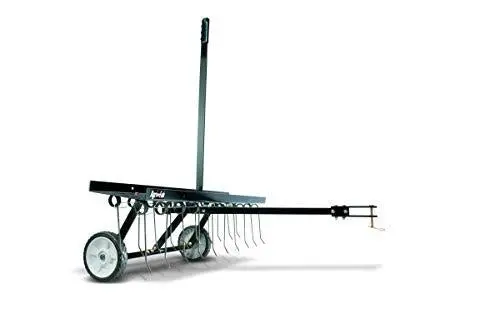 Agri-Fab 48-Inch Tow Behind Dethatcher – Medium-Duty Tine Rake for Lawn Aeration & Thatch Removal