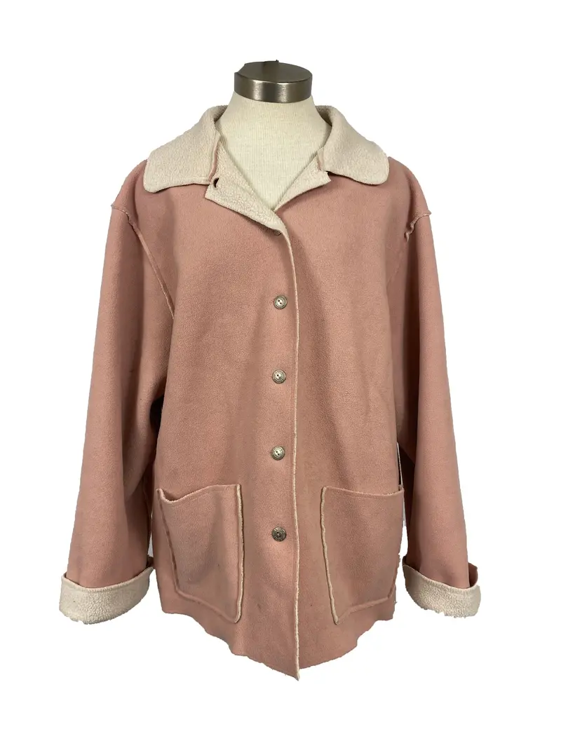 Alfred Dunner Women’s Pink Lightweight Coat – Size 1X