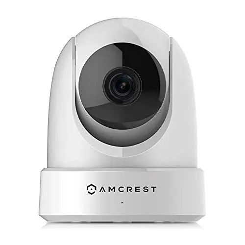 Amcrest 4MP Pan-Tilt WiFi Security Camera – Indoor IP Camera with Night Vision, Two-Way Audio & 120° Wide-Angle Lens (White)