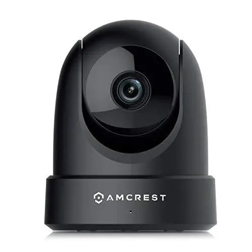 Amcrest UltraHD 4MP Indoor WiFi Security Camera – Pan/Tilt, Night Vision, Two-Way Audio, Dual-Band Connectivity & 120° Wide-Angle View (Black)