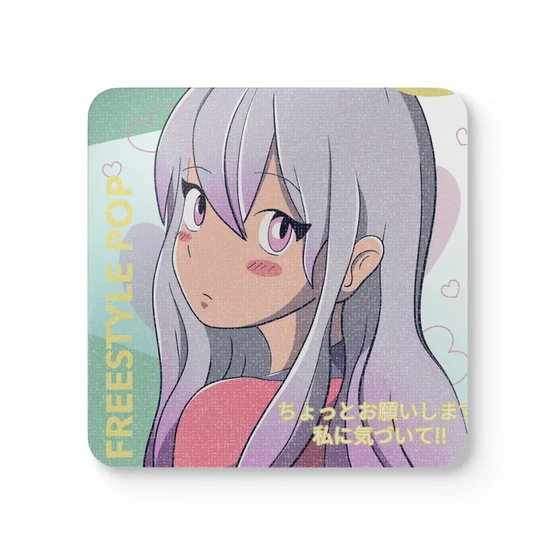 Anime-Inspired Coaster Set – 4-Piece Japanese Style Design