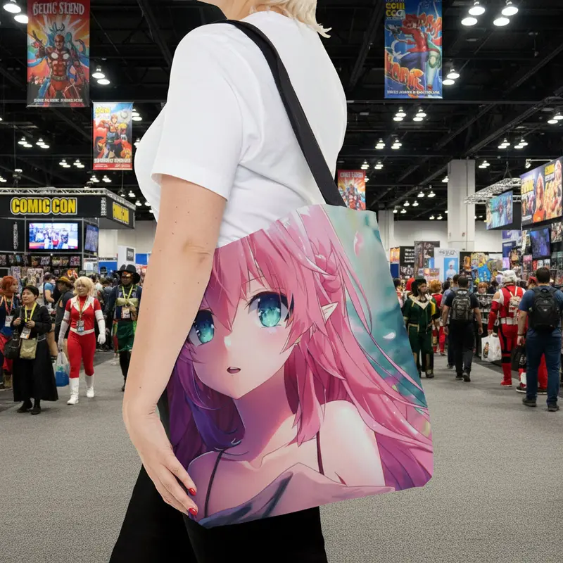 Anime-Inspired Mystic Girl Crossbody Bag – Medium Size