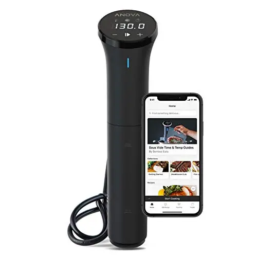 Anova Nano Sous Vide Precision Cooker – 750W Bluetooth-Enabled Immersion Circulator with Guided Cooking App