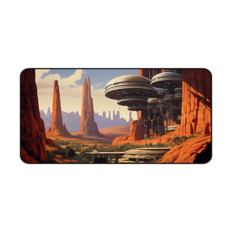Arizona UFO Landing Scene Gaming Mouse Pad