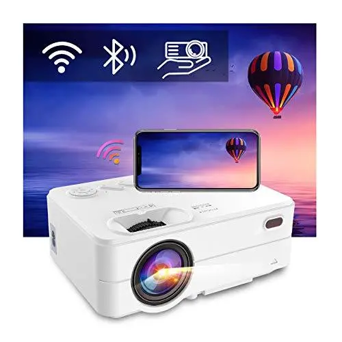 Artlii Enjoy 2 Mini WiFi Projector – Portable 1080P HD Bluetooth Model with 300-inch Display, 6000 Lumens, Keystone Correction, and Cross-Platform Compatibility