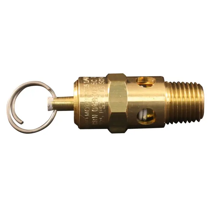 ASME-Certified 1/4″ MNPT Safety Relief Valve – 125 PSI Set Point