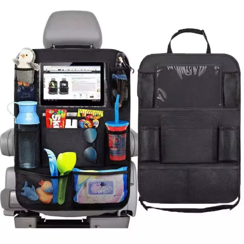 Backseat Car Organizer with Built-in Tablet Stand & Touchscreen Access