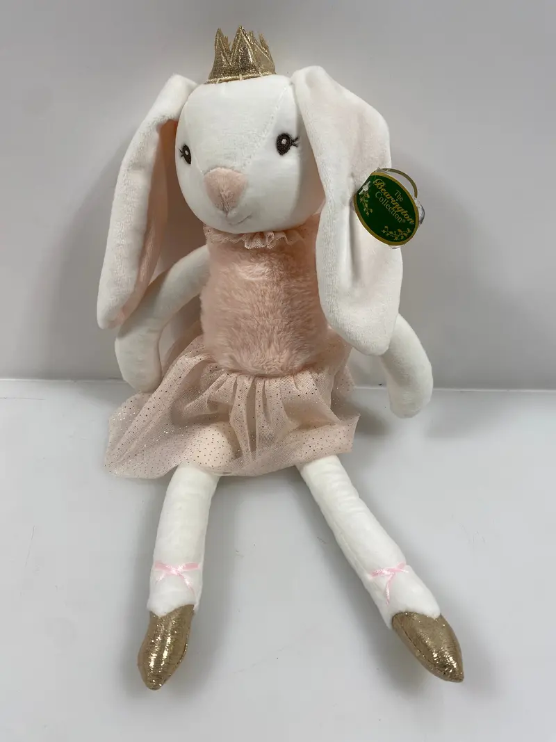 Bearington Collection Princess Ballerina Bunny Plush Stuffed Animal