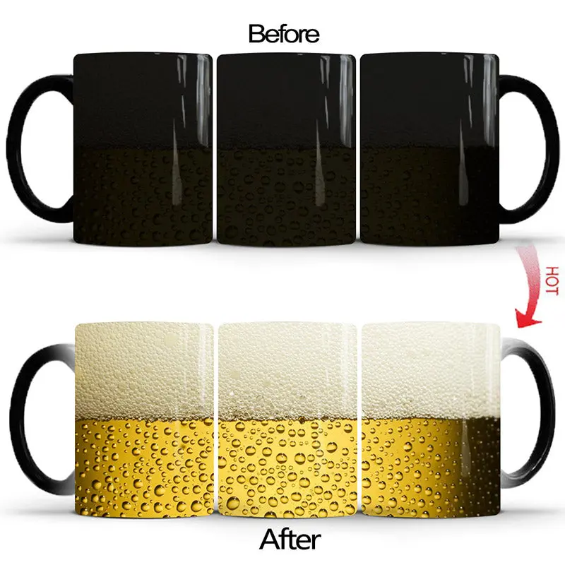 Beer Enthusiast Mug – Thermal Reactive Ceramic with Brew Theme