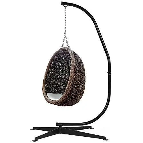 Best Choice Products Hanging Hammock C-Stand – Rotating Porch Swing Frame with Weather-Resistant Finish & Offset Base
