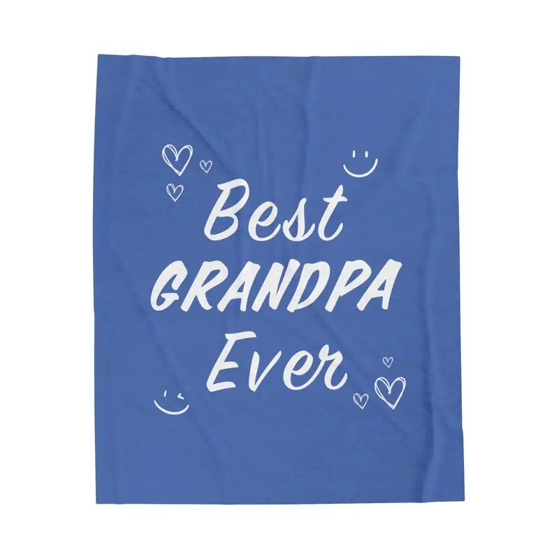 Best Grandpa Ever Snuggly Plush Blanket