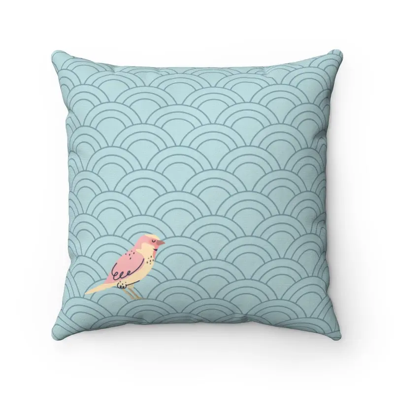 Bird Among Clouds Throw Pillow – Four Sizes Available