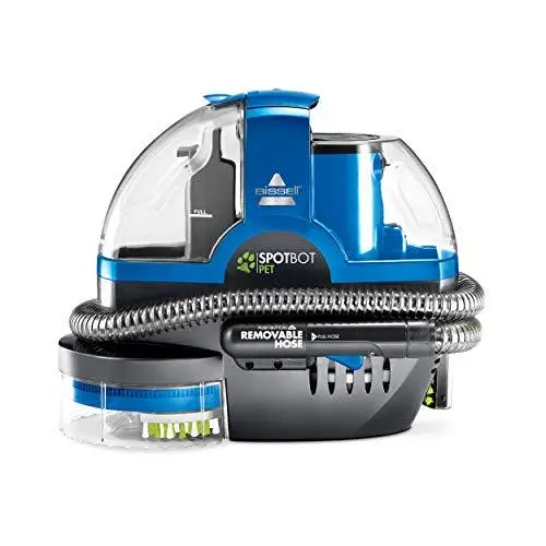 Bissell SpotBot Pet Stain Cleaner – Hands-Free, Automated Spot & Carpet Cleaner for Pet Accidents (Blue, Model 2117A)