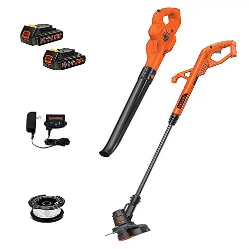 BLACK+DECKER 20V MAX Cordless 2-in-1 String Trimmer, Edger & Sweeper Combo Kit (LCC222)