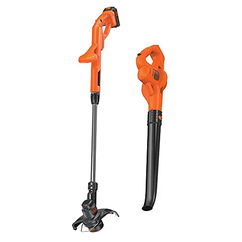 BLACK+DECKER LCC221 20V MAX* 3-in-1 Combo Kit – String Trimmer, Edger & Sweeper (10-Inch)